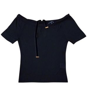 Vintage RARE Gucci Off-the-Shoulder Reversible Top